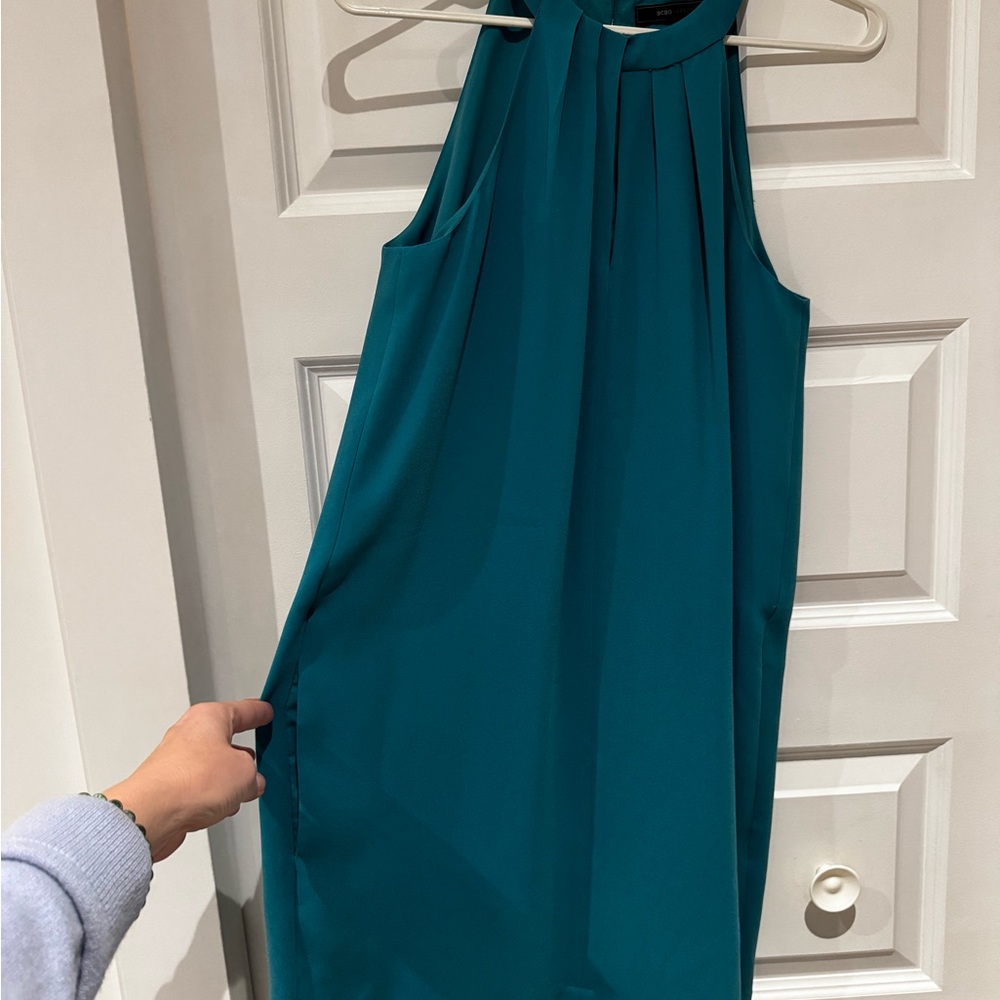 BCBGMaxAzria Teal Midi Dress